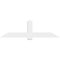 Ekena Millwork Eugene Architectural Grade PVC Gable Bracket, 72"W x 21"H x 2"D x 6"F, 7/12 Pitch GBP072X21X0206EUG00 - alternate 3